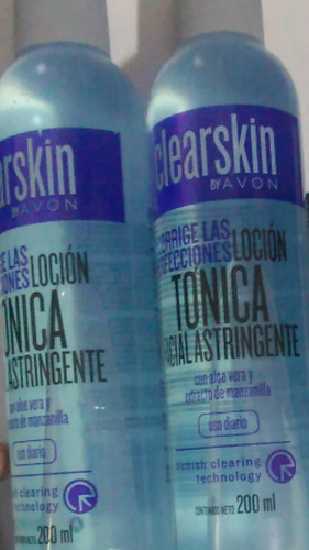 Tónico Facial Astringente Piel Grasa Avon Clearskin