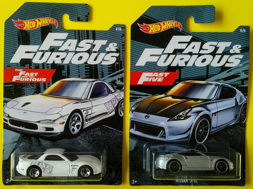 Fast & Furious Mazda Rx-7, Nissan 370z Hotwheels Nuevos