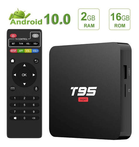 Tv Box T95 Super Android Quad-core Cpu 2 Gb Ram 16 Gb 3d 4k