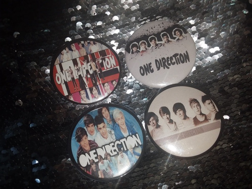 One Direction Coleccion Vintage Combo 4 Chapas Pin Pop Nueva