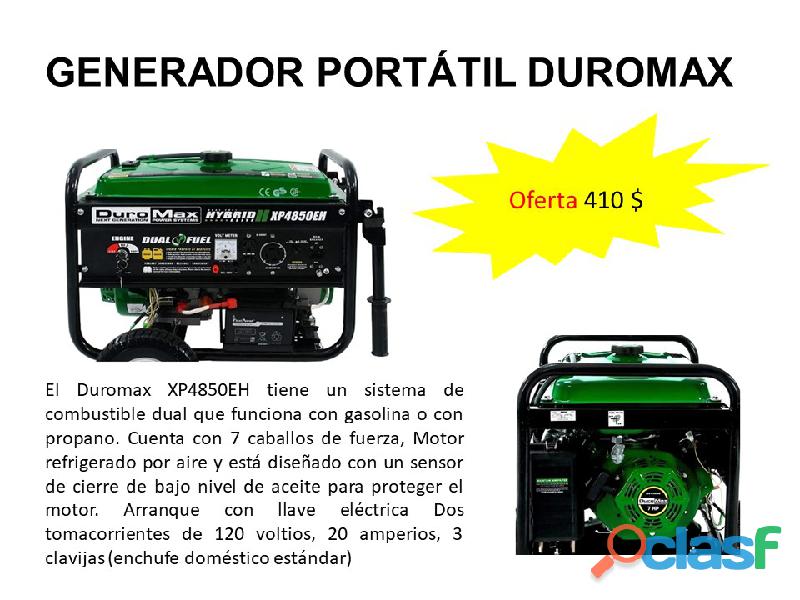 Generador Planta Eléctrica Portátil Duromax Xp4850eh