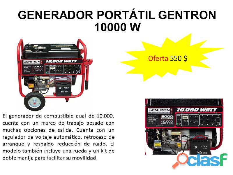 Generador Planta Eléctrica Portátil Gentron GG10020,