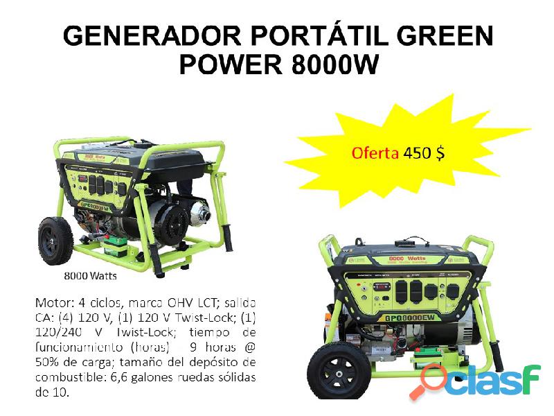 Planta Eléctrica Portátil Greenpower 8000w GPG8000W