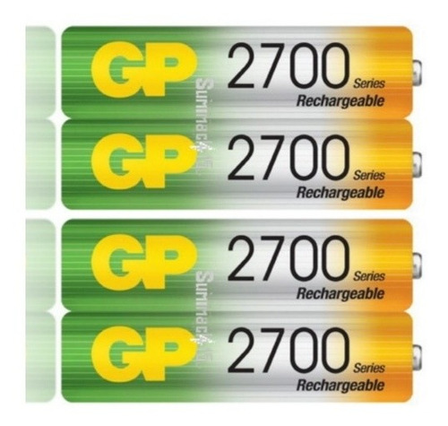 Baterias Recargables Aa Gp Nimh mah Pack De 4