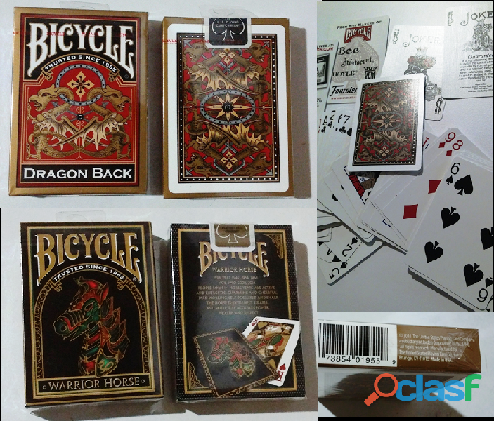 Barajas BICYCLE poker, magia, florituras DRAGON BACK GOLD y