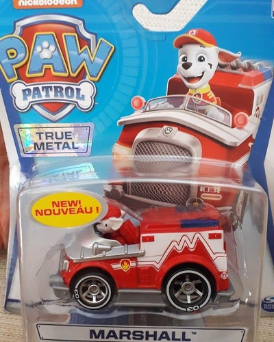 Paw Patrol Marshall Bombero Carro Metal Original Importado