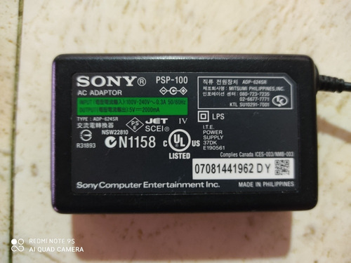 Cargador Psp 100 Original Sony