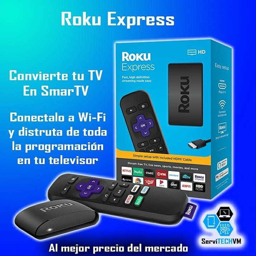 Roku Express Y Plus Tv Streaming Convertidor Smarttv Netflix