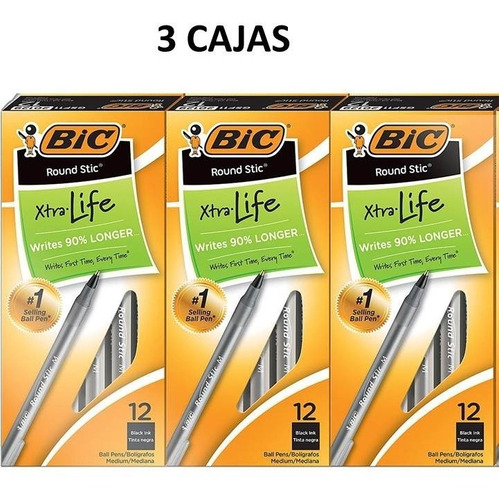 Bolígrafo Tipo Kilometrico, Marca Bic Importados N°1 Eeuu