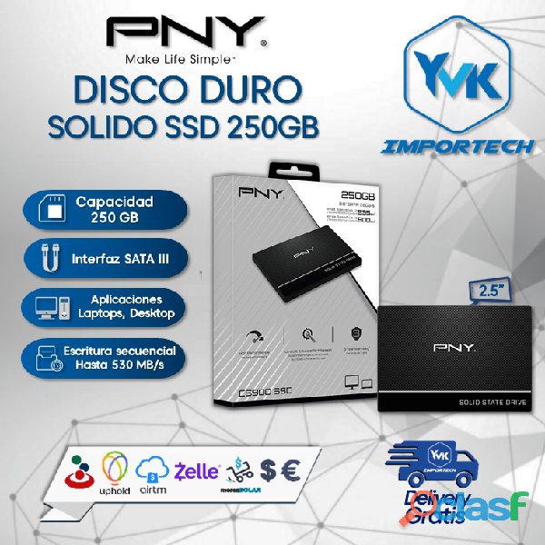 Disco Duro Solido 250GB SSD