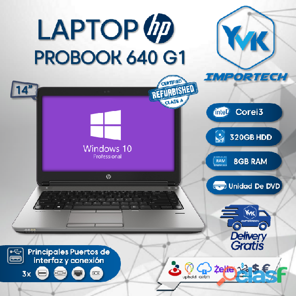 LAPTOP HP PROBOOOK 640 G1.