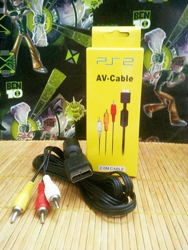 Cable Av Rca Audio Y Video Ps1 Ps2 Ps3 Y Demás