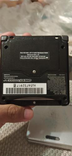 Gameboy Advance Sp Negro Y Plateado En Buenas Condiciones