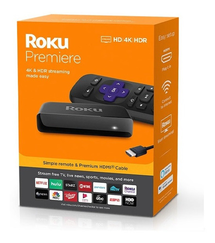 Tv Box Wifi Roku Premiere Hd/4k/hdr Con Control Remoto