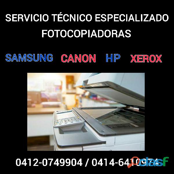 Servicio Tecnico de fotocopiadoras y de impresoras laser