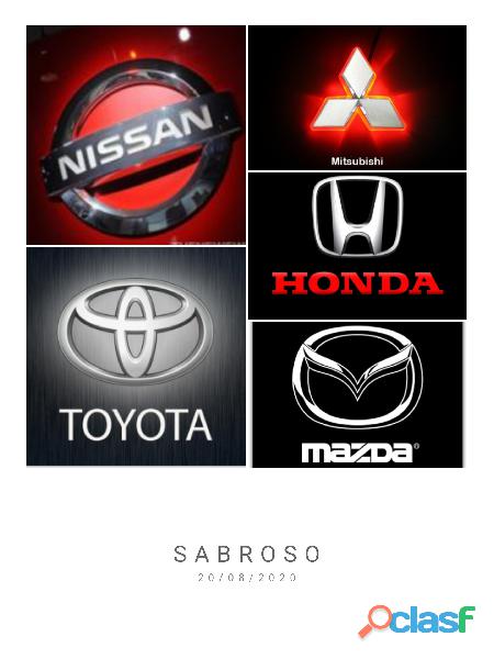 repuestos originales Toyota, Nissan, Honda, Mitsubishi,Mazda