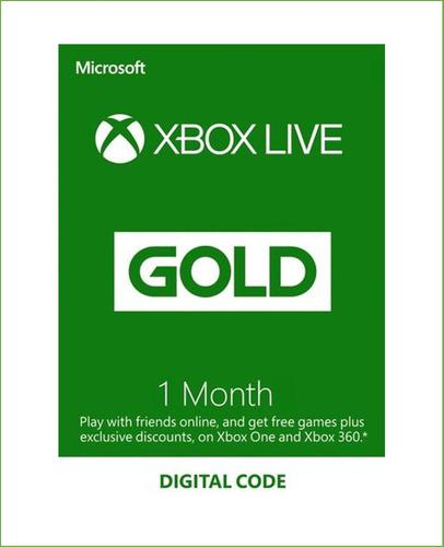 Xbox Live Gold 1 Mes Código Global