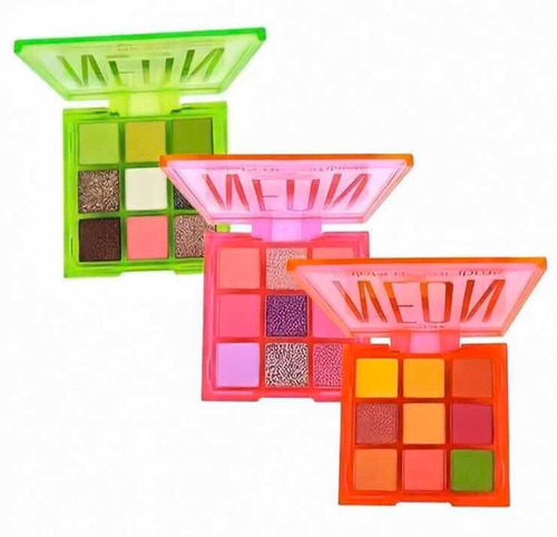 Paleta Sombra Huda Beauty Neón 9 Tonos