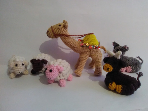 Animalitos Para El Pesebre De Navidad Tejidos A Crochet