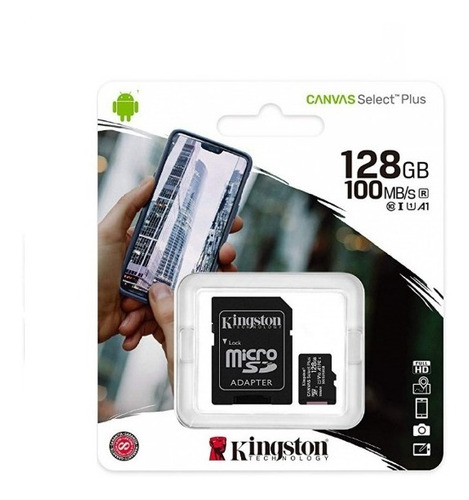 Memoria Micro Sd 128 Gb Kingston Clase 10 Original Ccc