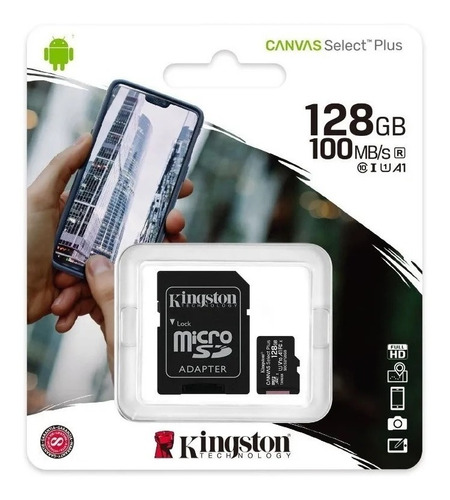 Memoria Para Teléfono Micro Sd Kingston 128 Gb Canvas Plus