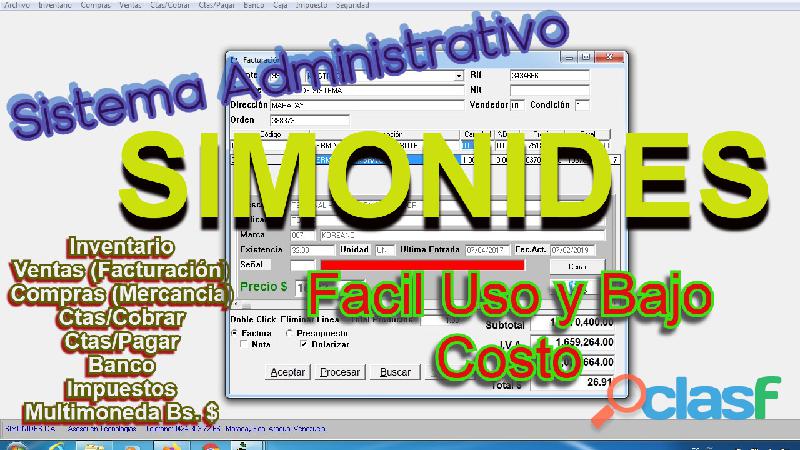 Sistema Administrativo Simonides