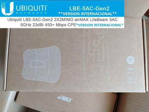 Antena Ubiquiti Litebeam 5 Gen2 Ac 23dbi Wifi Internacional