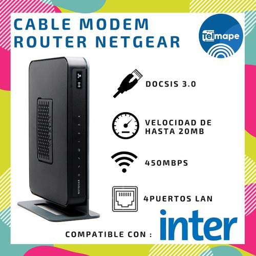 Cable Modem Wifi Router Intercable Arris 3.0 Motorola Inter