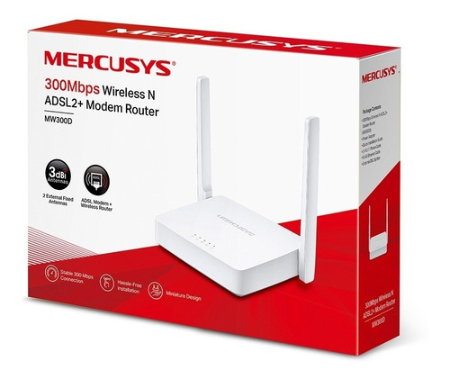 Modem Router Inalambrico N Adsl Mbps Wifi Mercusys