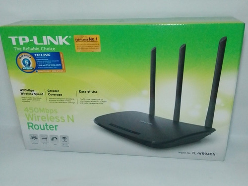 Router Inalámbrico Tp-link Wr940n 450 Mbps Wifi 3 Antenas