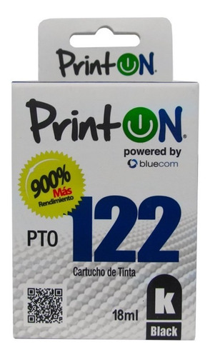 Cartucho De Tinta Printon Compatible Pto122xl 18ml