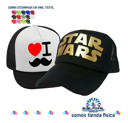 Gorras Estampadas Personalizadas Vinil Textil