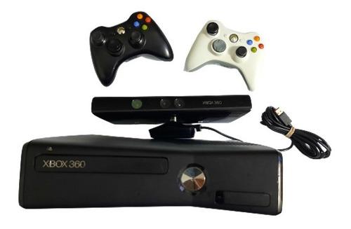 Xbox 360 Slim 250gb Disco Duro 2 Controles Juegos Fifa Kinet