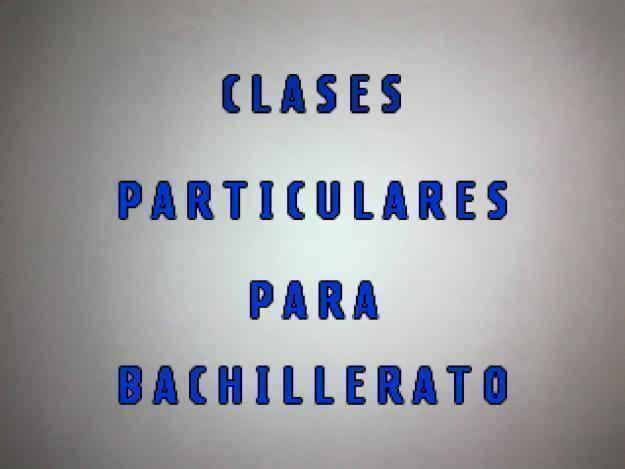 Clases Particulares Para Bachillerato Reparación