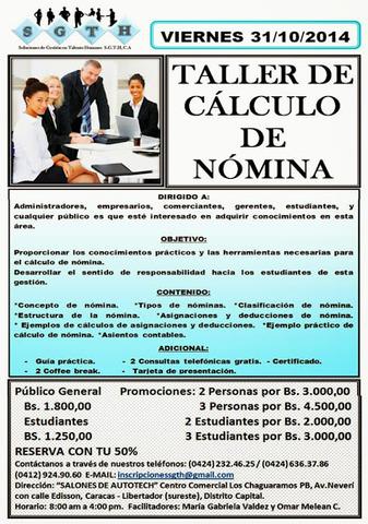 Taller de Calculo de Nomina Intensivo