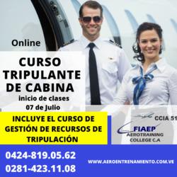Curso Tripulante de Cabina de pasajeros (Aeromoza)