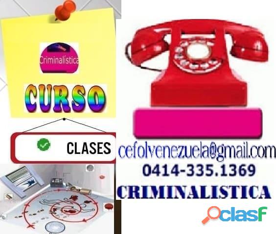 CURSO DE CRIMINALISTICA Y LAS CIENCIAS FORENSES