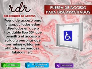 Puerta de acceso para discapacitados