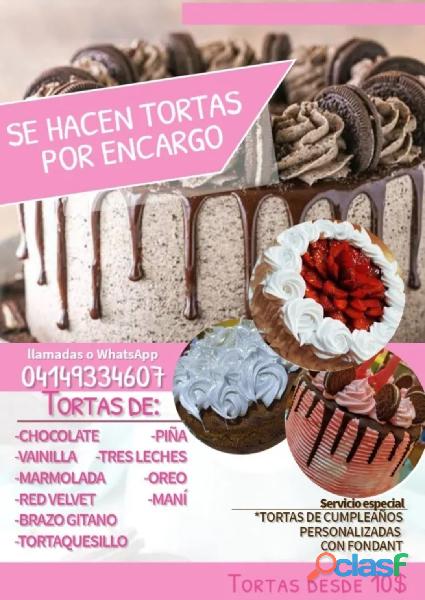 Deliciosas tortas por encargo