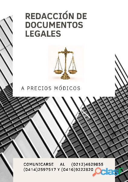 Redacción de documentos legales