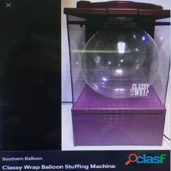 Maquina Englobadora de Peluches con globos