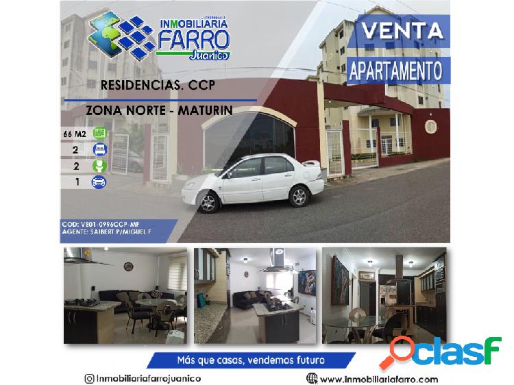 SE VENDE APARTAMENTO EN RESIDENCIAS CCP VE01-0996CCP-MF-AR