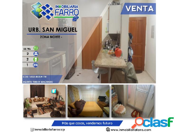 SE VENDE APARTAMENTO EN URB SAN MIGUEL - VISTA REAL