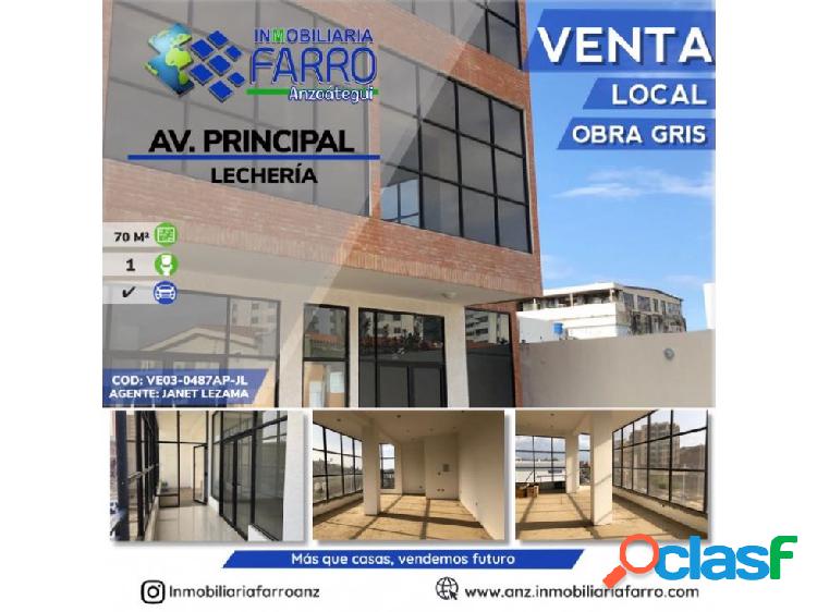 EN VENTA LOCAL COMERCIAL LECHERIA VE03-0487AP-JL