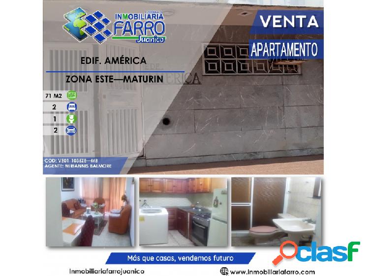 SE VENDE APARTAMENTO EDIF AMÉRICA SECTOR LOS COTIJOS