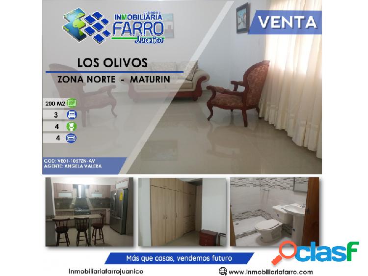 SE VENDE CASA EN LOS OLIVOS VE01-1057ZN-AV