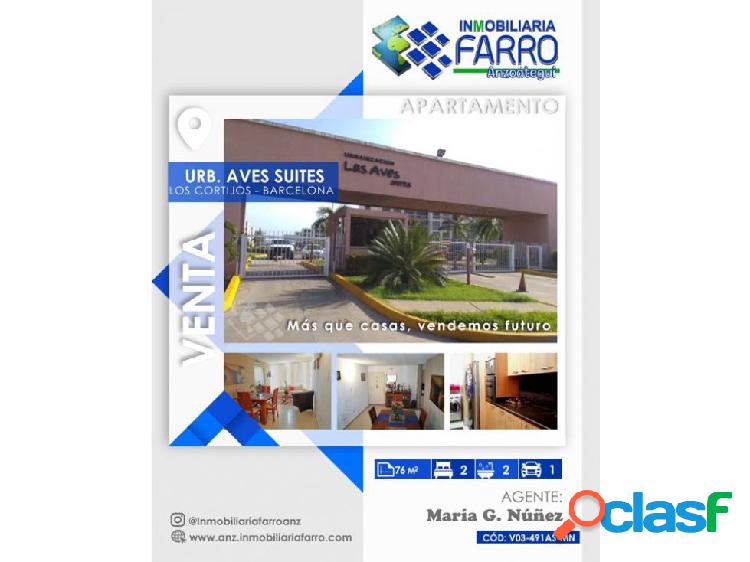 SE ALQUILA APARTAMENTO LAS AVES SUITES AL03-0491LA-MN