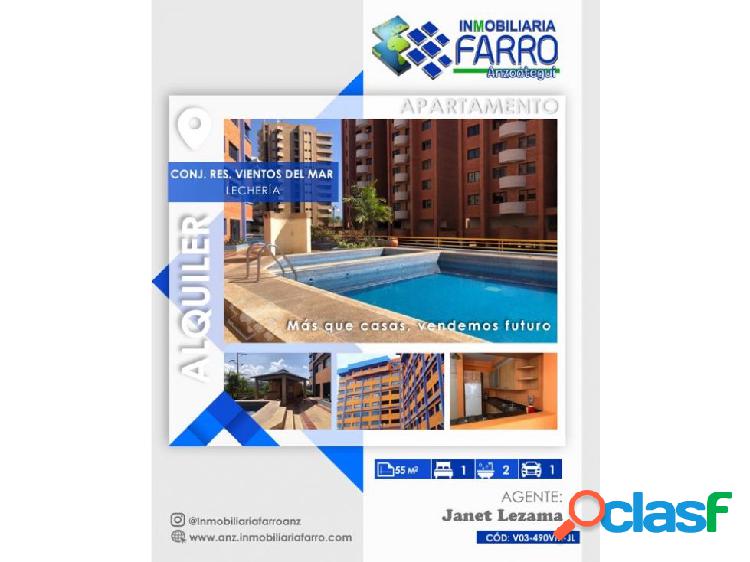 SE ALQUILA APARTAMENTO VIENTOS DEL MAR AL03-490VM-JL