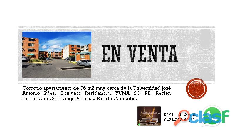 Apartamento en Venta Yuma 26