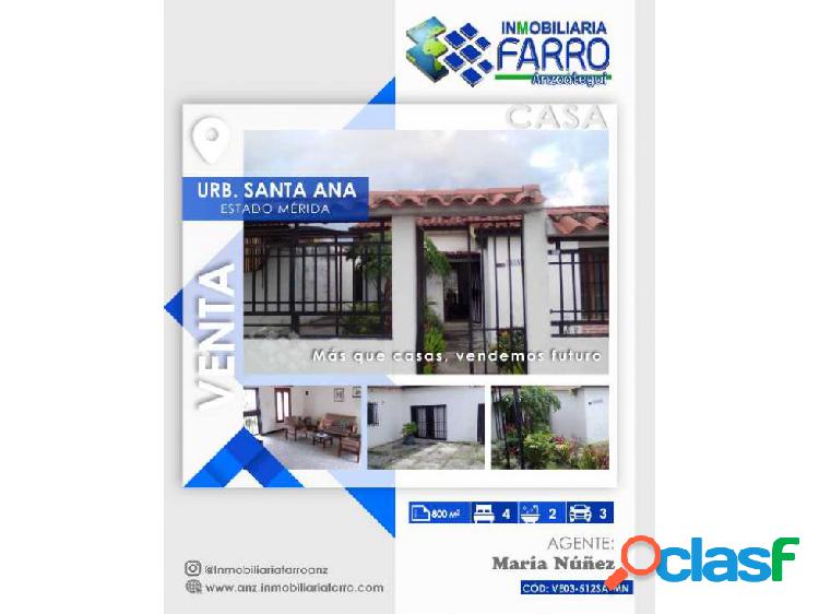 EN VENTA CASA URB SANTA ANA. VE03-512SA-MN